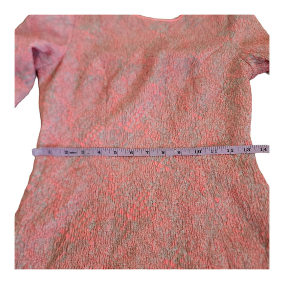 Shoshanna pink textured fitted cocktail dress size 6 - Picture 9 of 10